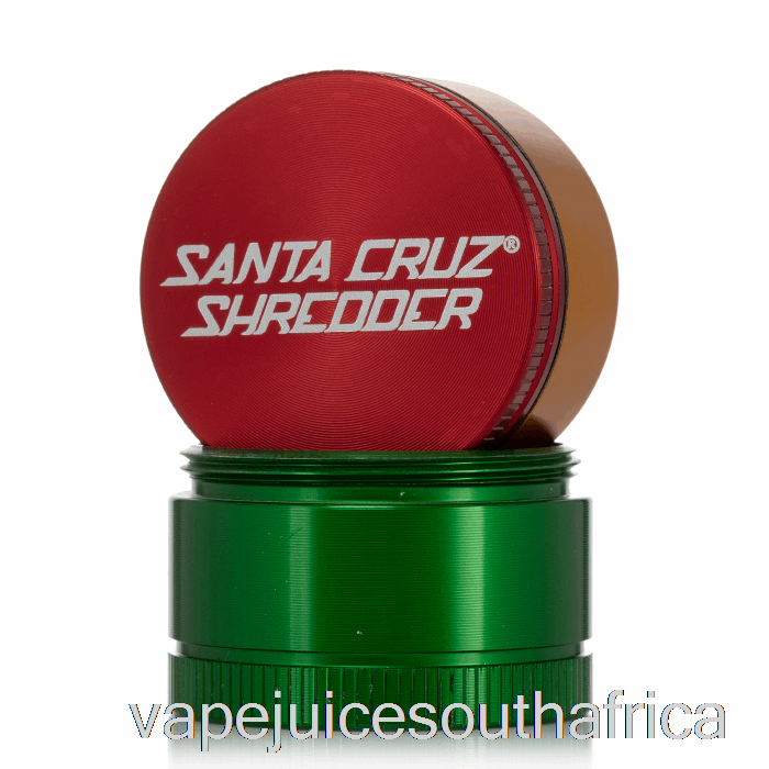 Vape Pods Santa Cruz Shredder 1.6Inch Small 3-Piece Grinder Rasta (40Mm)